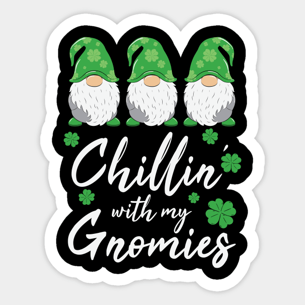 Chillin with my Gnomies Sticker by sevalyilmazardal